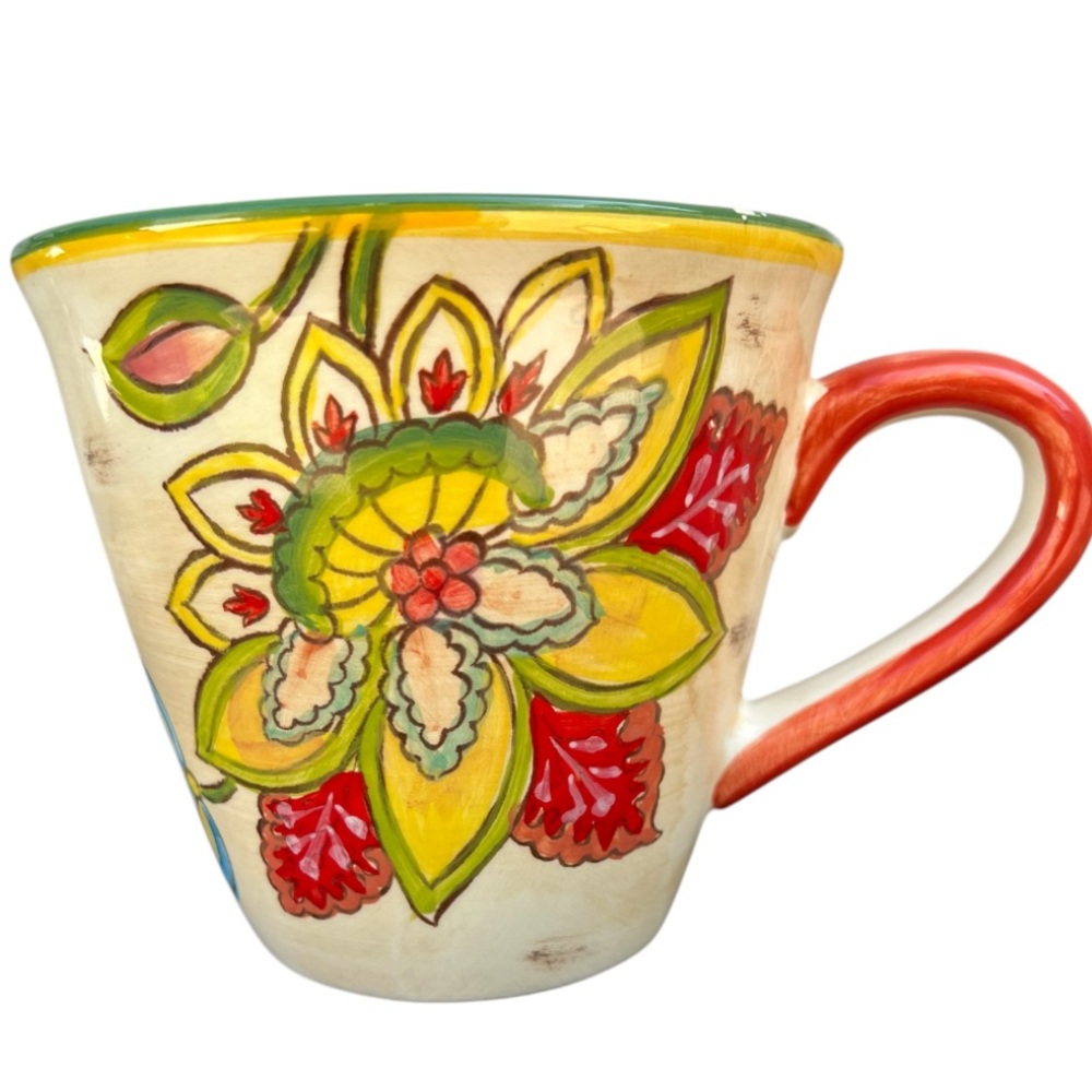 Maxcera‎ Vanilla Chintz Coffee Mug Rare Discontinued Replacement